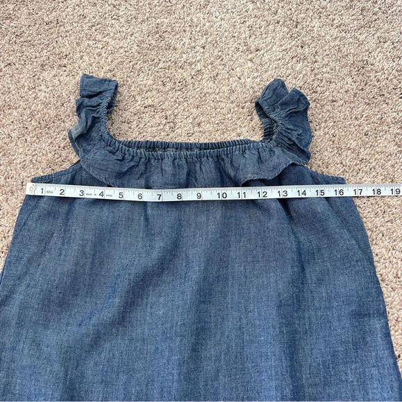 Reformation Scarlett Chambray Denim Off Shoulder Blouse - Picture 6 of 10